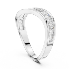 Sculpted Baguette Wave Band