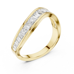 Sculpted Baguette Wave Band