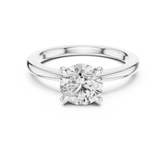 Classic Round Solitaire Engagement Ring