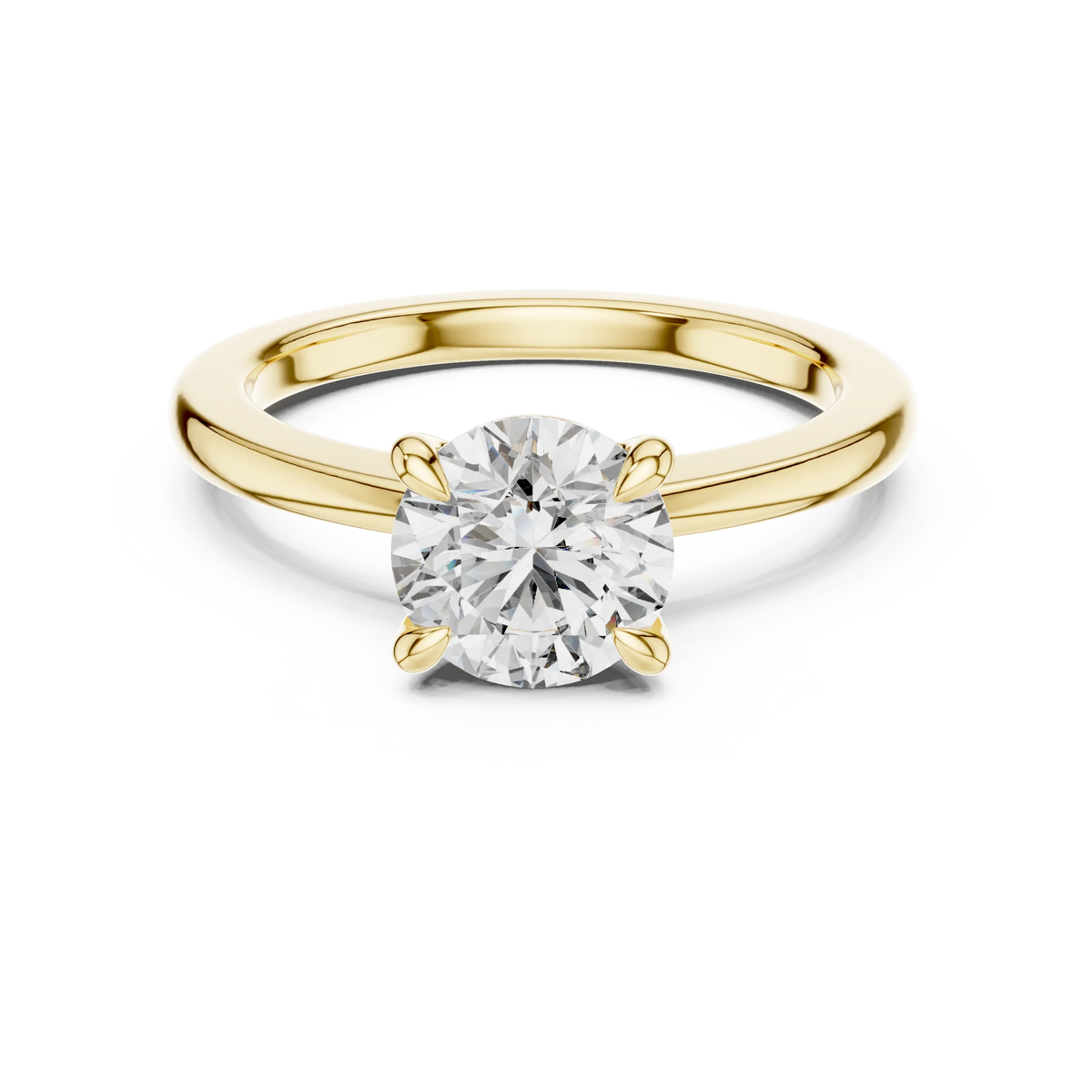 Classic Round Solitaire Engagement Ring