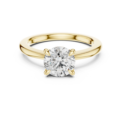 Classic Round Solitaire Engagement Ring