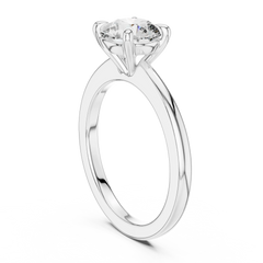 Classic Round Solitaire Engagement Ring
