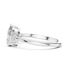 Pear Three-Stone Engagement Ring