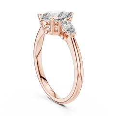Pear Three-Stone Engagement Ring