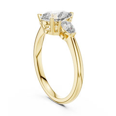 Pear Three-Stone Engagement Ring