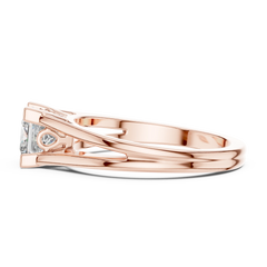 Princess Cut Split-Shank Solitaire Ring