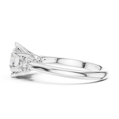 Classic Round Three-Stone Engagement Ring