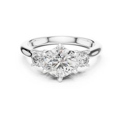 Classic Round Three-Stone Engagement Ring
