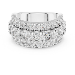 Grand Triple-Row Round Statement Band