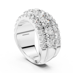 Grand Triple-Row Round Statement Band