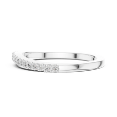 Essential Round Pave Stacking Band