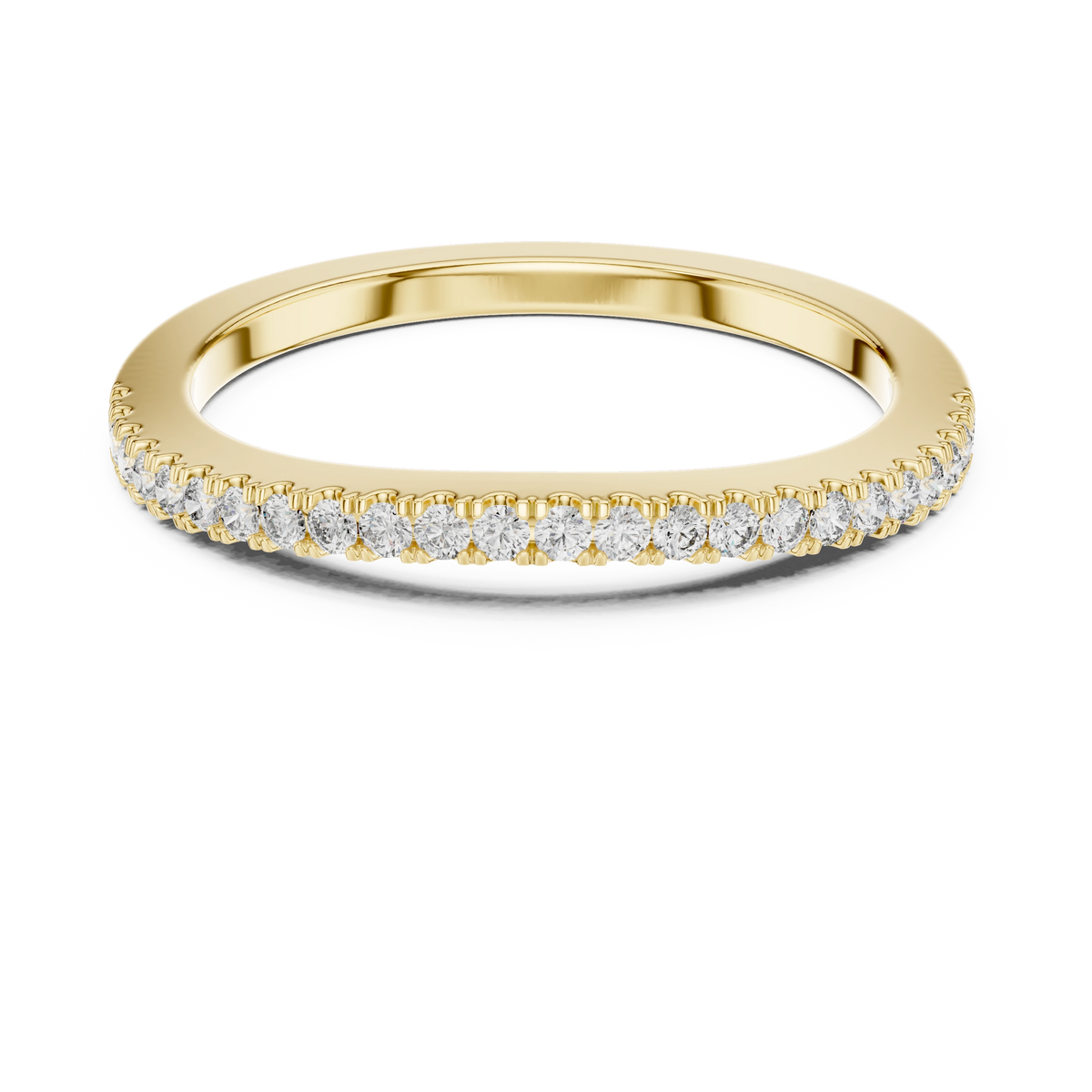 Essential Round Pave Stacking Band