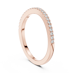 Essential Round Pave Stacking Band