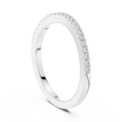 Essential Round Pave Stacking Band