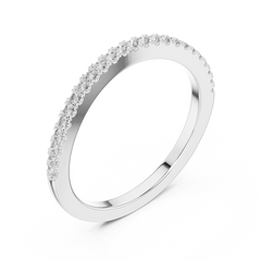 Essential Round Pave Stacking Band