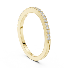 Essential Round Pave Stacking Band