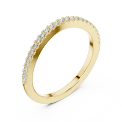 Essential Round Pave Stacking Band