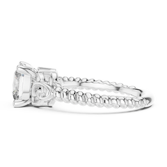 Braided Celtic Cushion Engagement Ring