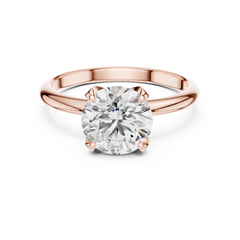 Elegant Round Solitaire Engagement Ring