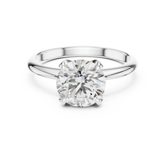 Elegant Round Solitaire Engagement Ring