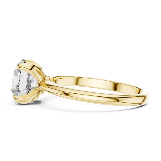 Elegant Round Solitaire Engagement Ring