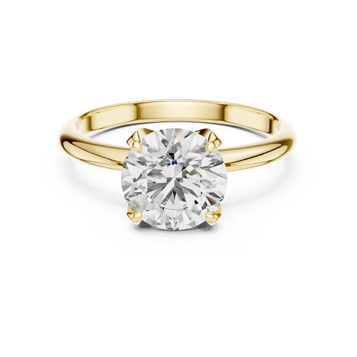 Elegant Round Solitaire Engagement Ring