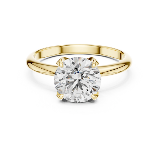 Elegant Round Solitaire Engagement Ring
