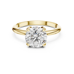 Elegant Round Solitaire Engagement Ring