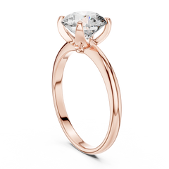Elegant Round Solitaire Engagement Ring