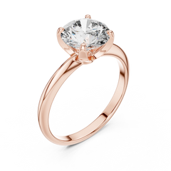Elegant Round Solitaire Engagement Ring