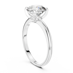 Elegant Round Solitaire Engagement Ring