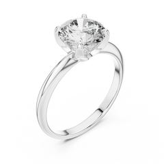 Elegant Round Solitaire Engagement Ring