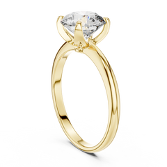 Elegant Round Solitaire Engagement Ring