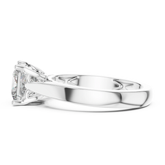 Contemporary Princess Solitaire Ring