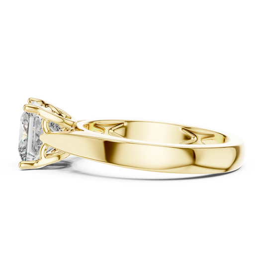 Contemporary Princess Solitaire Ring