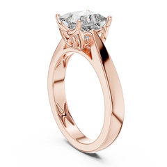 Contemporary Princess Solitaire Ring