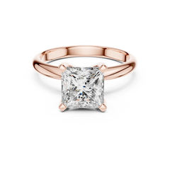 Classic Princess Cut Solitaire Engagement Ring
