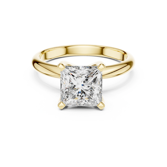 Classic Princess Cut Solitaire Engagement Ring