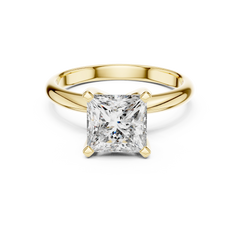Classic Princess Cut Solitaire Engagement Ring