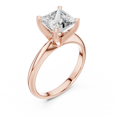 Classic Princess Cut Solitaire Engagement Ring