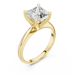 Classic Princess Cut Solitaire Engagement Ring
