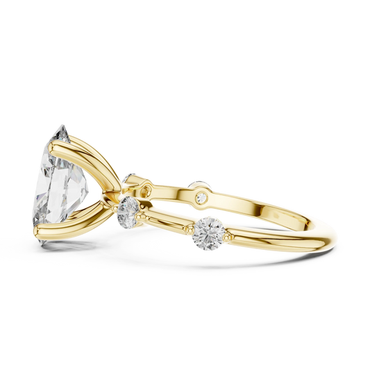 Oval Constellation Engagement Ring