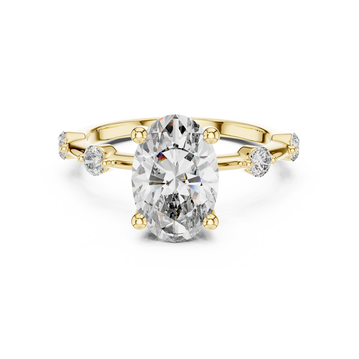Oval Constellation Engagement Ring