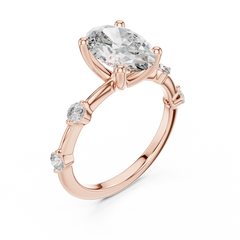 Oval Constellation Engagement Ring
