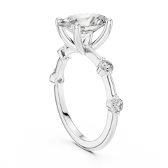 Oval Constellation Engagement Ring
