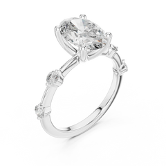 Oval Constellation Engagement Ring