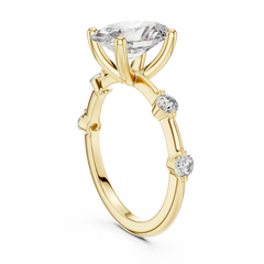 Oval Constellation Engagement Ring