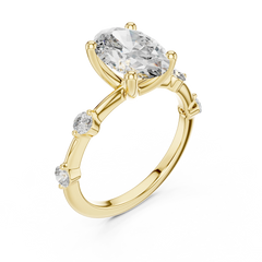 Oval Constellation Engagement Ring