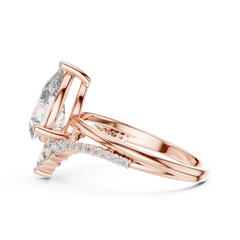 Celestial Pear Sunburst Ring