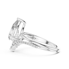 Celestial Pear Sunburst Ring
